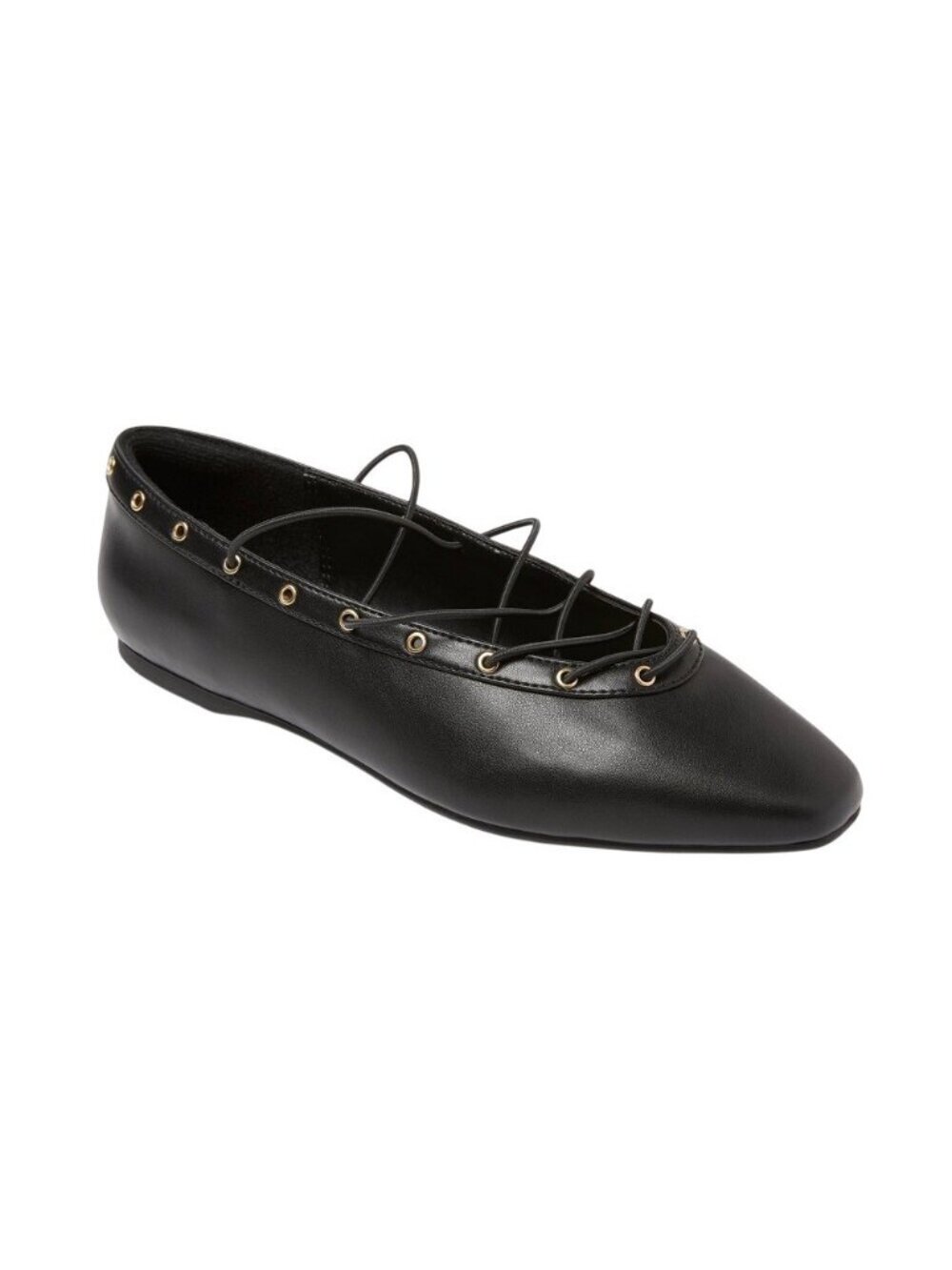 NWT Wild Fable D-Toe Slip-On Ballet Flats with Rivet Trim 94646980 Black 9M